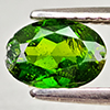 Natural Green Chrome Diopside 0.92 Ct. Oval Shape 7.2 x 5.2 Mm Gemstone