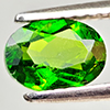 Natural Green Chrome Diopside 0.86 Ct. Oval Shape 7 x 5 Mm Gemstone