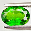 Natural Green Chrome Diopside 0.82 Ct. Oval Shape 7 x 5 Mm Gemstone