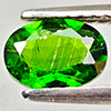 Natural Green Chrome Diopside 0.78 Ct. Oval Shape 7 x 5 Mm Gemstone