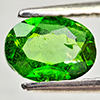 Natural Green Chrome Diopside 0.74 Ct. Oval Shape 7 x 5.1 Mm Gemstone
