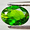 Natural Green Chrome Diopside 0.89 Ct. Oval Shape 7.1 x 5.1 Mm Gemstone