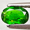 Natural Green Chrome Diopside 0.48 Ct. Oval Shape 6 x 4.1 Mm Gemstone