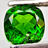 Natural Green Chrome Diopside 0.81 Ct. Cushion Shape 5.2 Mm Gemstone From Russia