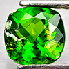 Natural Green Chrome Diopside 0.59 Ct. Cushion Shape 5.1 Mm Gemstone From Russia