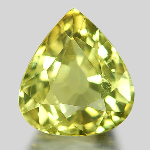 Pear Shape Natural Gemstone Yellowish Green Chrysoberyl 1.09 Ct. From Madagascar