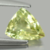 Yellowish Green Chrysoberyl 1.03 Ct. Trilliant 6.9 x 5.9 Mm Natural Gem Unheated