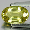 Greenish Yellow Chrysoberyl 1.26 Ct. Oval Shape 7.7 x 5 Mm. Natural Gemstone