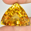 Yellow Citrine 36.10 Ct. Trilliant Shape 21 x 26 Mm. Natural Gemstone Unheated