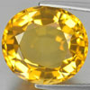 Yellow Citrine 11.43 Ct. Clean Cushion Shape 16 x 14.4 Mm. Natural Gemstone