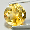 Unheated 1.24 Ct. Round Natural Gemstone Yellow Citrine Brazil