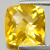 2.10 Ct. Cushion Checkerboard Natural Yellow Citrine Gemstone Unheated