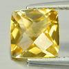 2.24 Ct. Cushion Checkerboard Natural Yellow Citrine Gemstone Unheated
