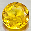Natural Yellow Citrine 0.84 Ct. VVS Round Shape 7 Mm. Unheated Gemstone