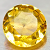 Natural Yellow Citrine 1.09 Ct. VVS Round Shape 7 Mm. Unheated Gemstone