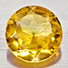 Natural Yellow Citrine 1.09 Ct. VVS Round Shape 7 Mm. Unheated Gemstone
