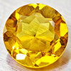 Natural Yellow Citrine 0.92 Ct. VVS Round Shape 7 Mm. Unheated Gemstone