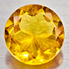 Natural Yellow Citrine 1.13 Ct. VVS Round Shape 7 Mm. Unheated Gemstone
