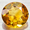 Natural Yellow Citrine 1.22 Ct. VVS Round Shape 7 Mm. Unheated Gemstone