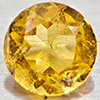 Natural Yellow Citrine 0.95 Ct. VVS Round Shape 7 Mm. Unheated Gemstone