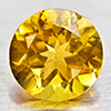 Natural Yellow Citrine 1.29 Ct. VVS Round Shape 7 Mm. Unheated Gemstone