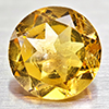 Natural Yellow Citrine 1.10 Ct. VVS Round Shape 7 Mm. Unheated Gemstone