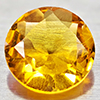 Natural Yellow Citrine 1.05 Ct. VVS Round Shape 7 Mm. Unheated Gemstone