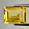 1.90 Ct. Nice Baguette Shape Natural Gem Yellow Citrine Unheated Brazil