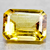 Natural Yellow Citrine 1.37 Ct. Clean Octagon Shape 8.2 x 6 Mm Gemstone