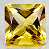 Natural Yellow Citrine 1.52 Ct  Square Princess Cut 7.1 Mm Gemstones