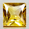 Natural Yellow Citrine 1.27 Ct  Square Princess Cut 6.7 Mm Gemstones