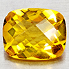 Natural Yellow Citrine 2.53 Ct. Cushion Checkerboard Cut 10.2 x 8.1 Mm. Gemstone