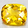 Natural Yellow Citrine 2.27 Ct. Cushion Checkerboard Cut 10.1 x 8.1 Mm. Gemstone