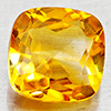 Natural Yellow Citrine 0.92 Ct. Cushion Checkerboard Cut 6.2 Mm.Gemstones