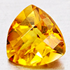 Natural Yellow Citrine 0.71 Ct. Trilliant Checkerboard Cut 6.1 Mm Gemstone