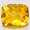 Natural Yellow Citrine 2.71 Ct. Cushion Checkerboard Cut 10.2 Mm. Gemstone