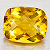 Natural Yellow Citrine 2.64 Ct. Cushion Checkerboard Cut 10 x 8.1 Mm. Gemstone
