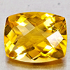 Natural Yellow Citrine 2.61 Ct. Cushion Checkerboard Cut  9.9 x 7.9 Mm. Gemstone