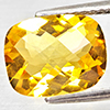 Natural Yellow Citrine 2.47 Ct. Cushion Checkerboard Cut 10.2 x 8.1 Mm Gemstone