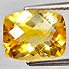 Natural Yellow Citrine 2.75 Ct. Cushion Checkerboard Cut 10.2 x 8.3 Mm Gemstone