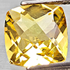 Natural Yellow Citrine 2.03 Ct. Cushion Checkerboard Cut 8.1 x 8.1 Mm Gemstone
