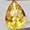 Natural Yellow Citrine 3.59 Ct. Pear Checkerboard 12.9 x 9.2 Mm Gemstone