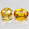 Natural Yellow Citrine 1.59 Ct. Checkerboard 7.2 x 5.2  Mm. Gemstone Brazil