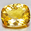 Natural Yellow Citrine  2.43 Ct. Cushion Checkerboard 10.1 x 8.1 x 5.2 Mm. Gemstone