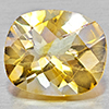 Natural Yellow Citrine  3.99 Ct. Cushion Checkerboard  11.9 x 10 x 6.3 Mm. Gemstone