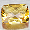 Natural Yellow Citrine  2.39 Ct. Cushion Checkerboard 10.2 x 7.9 Mm. Gemstone