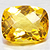 Natural Yellow Citrine  2.49 Ct. Cushion Checkerboard 10.2 x 8.1 x 5.1 Mm. Gemstone