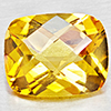 Natural Yellow Citrine  2.00 Ct. Cushion Checkerboard 9.2 x 7.3  Gemstone