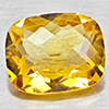 Natural Yellow Citrine  2.41 Ct. Cushion Checkerboard 10.1 x 8.1  Mm. Gemstone