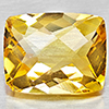 Natural Yellow Citrine  2.39 Ct. Cushion Checkerboard 10.1 x 8 x 5.3 Mm. Gemstone
